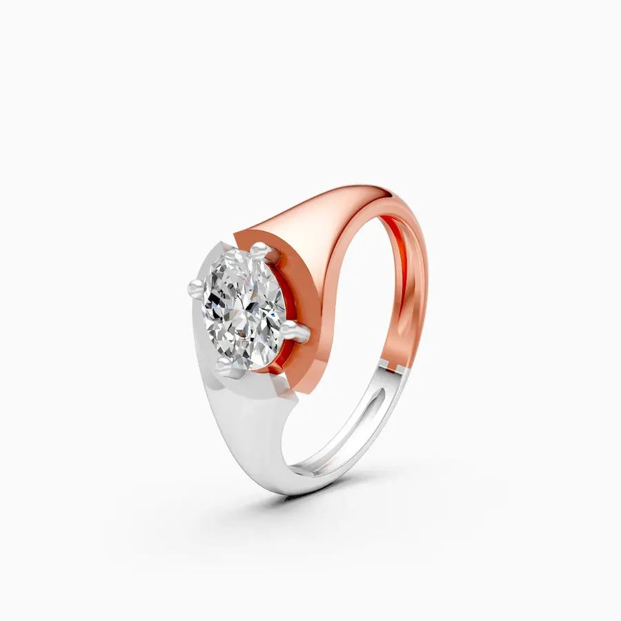 Drift Oval Solitaire Ring