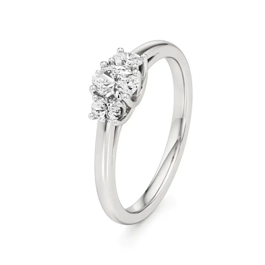 Sundog Oval Trilogy Ring