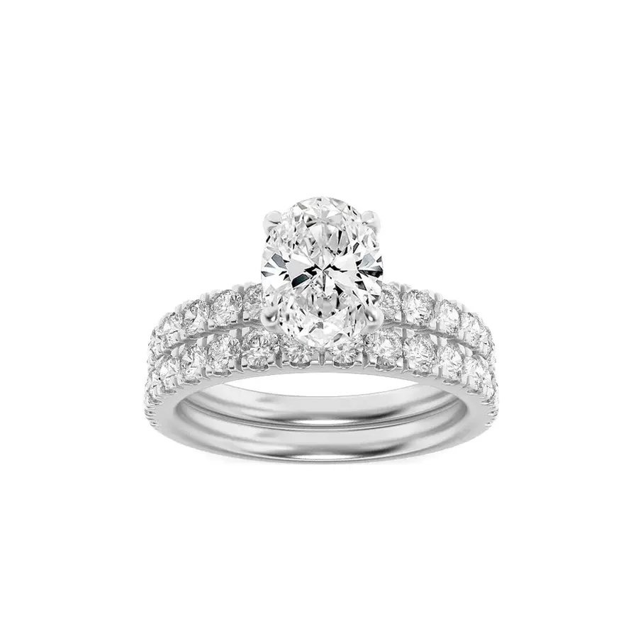 Frazil Oval Solitaire Ring