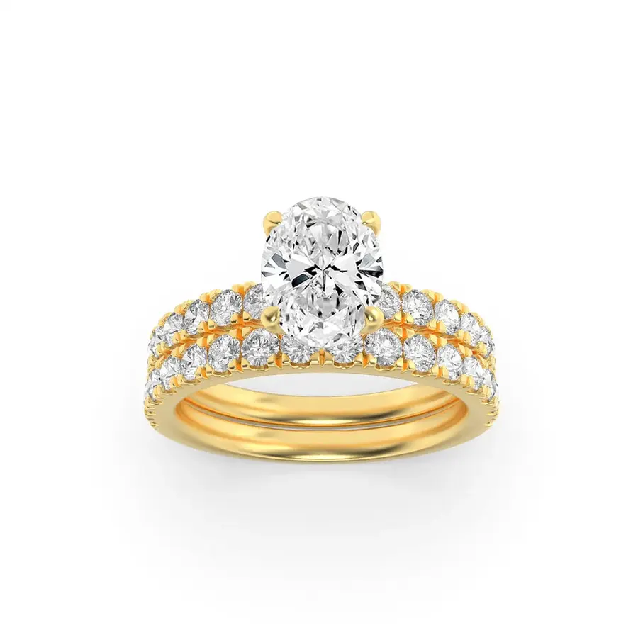 Frazil Oval Solitaire Ring