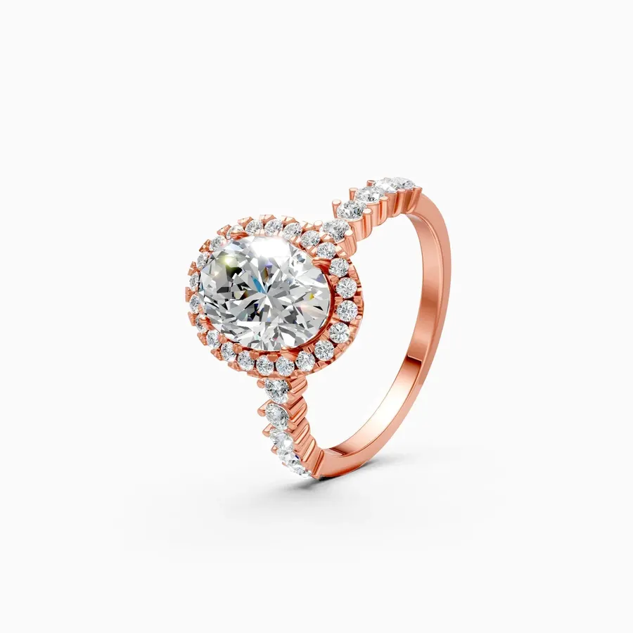 Rime Oval Solitaire Ring