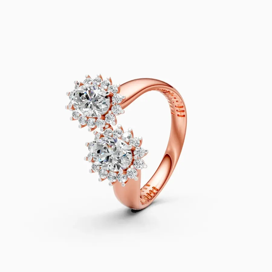 Rime Oval Open Halo Ring