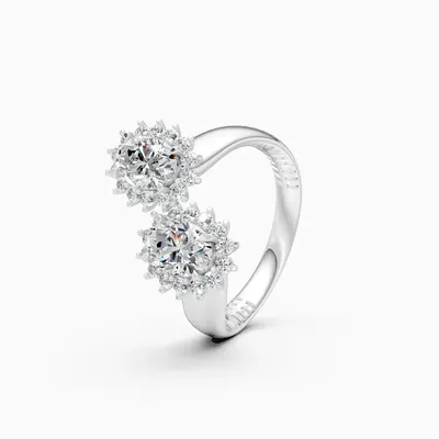 Rime Oval Open Halo Ring