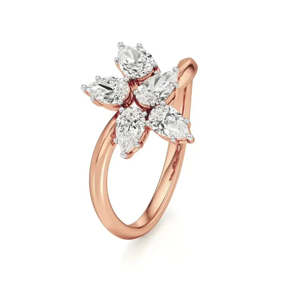 Cairn Pear Ring