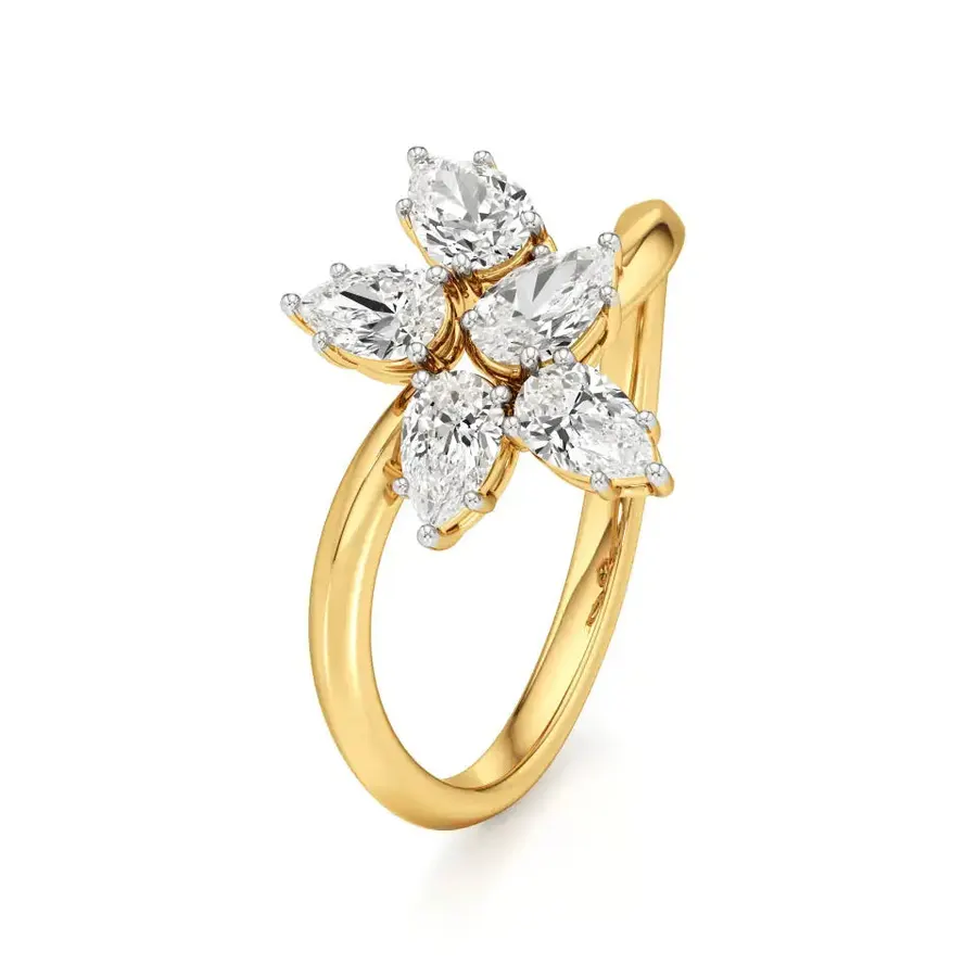 Cairn Pear Ring