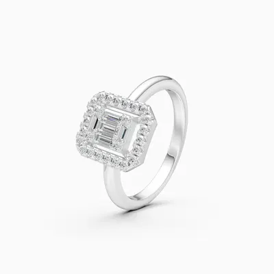 Rime Baguette Halo Ring