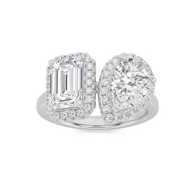 Sundog Emerald Halo Ring