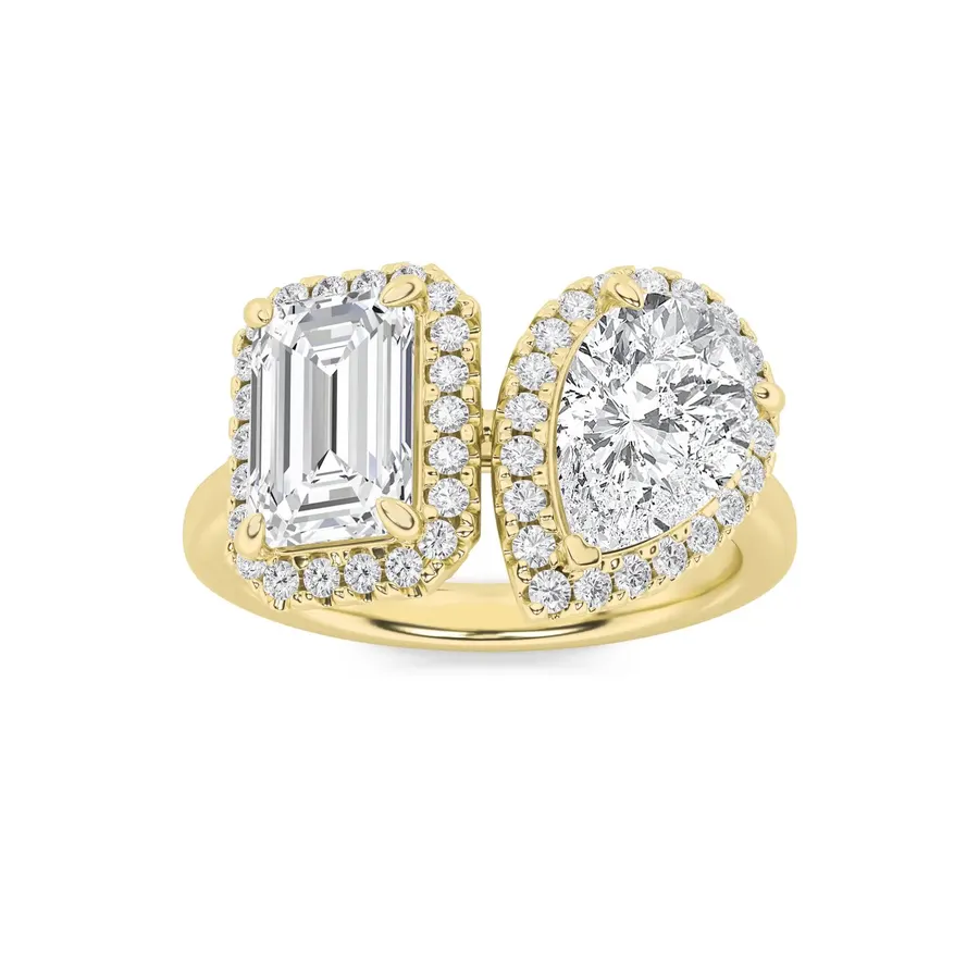 Sundog Emerald Halo Ring