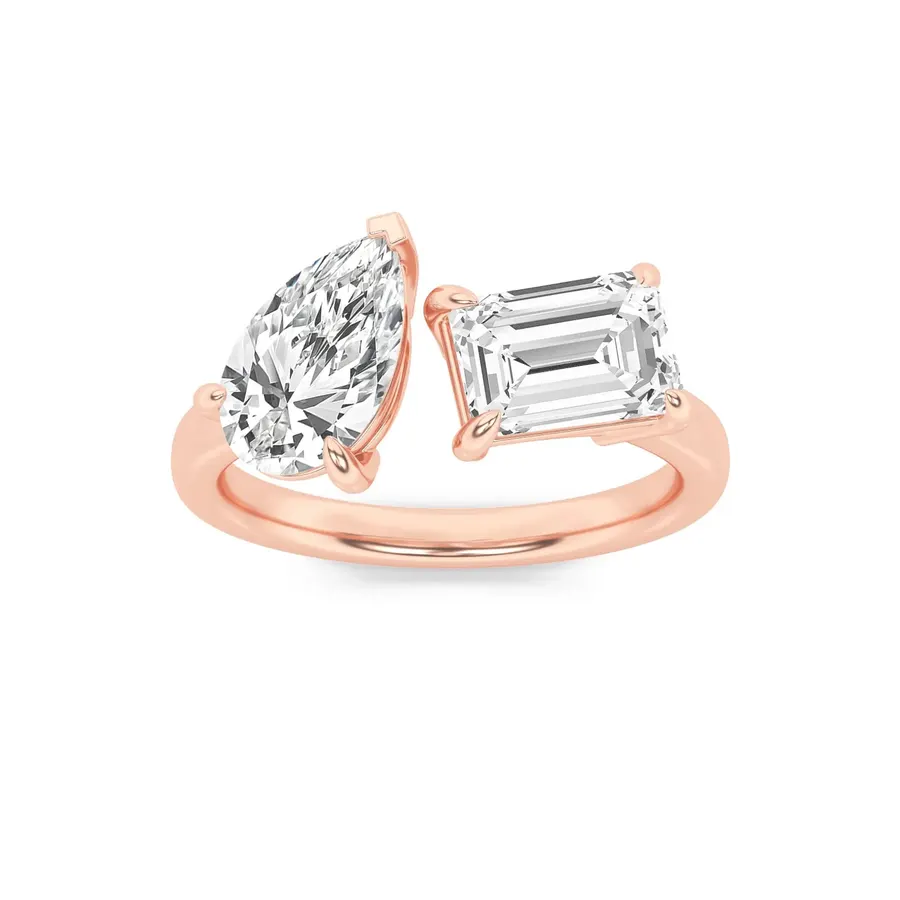 Sundog Emerald & Pear Ring