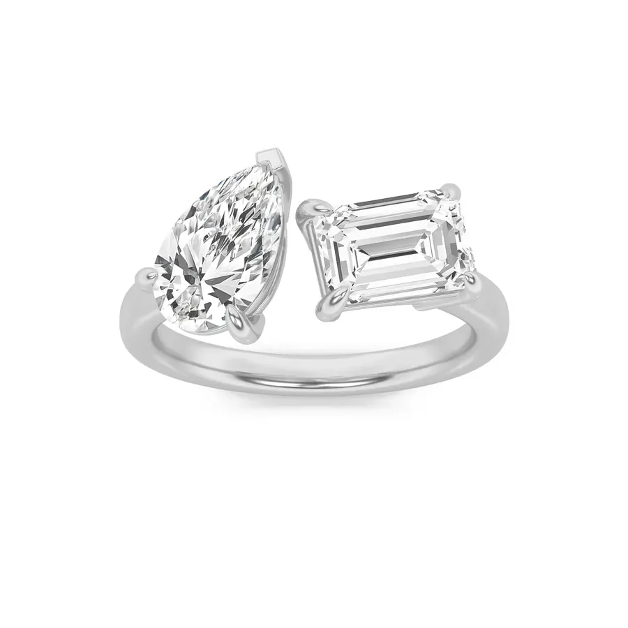 Sundog Emerald & Pear Ring