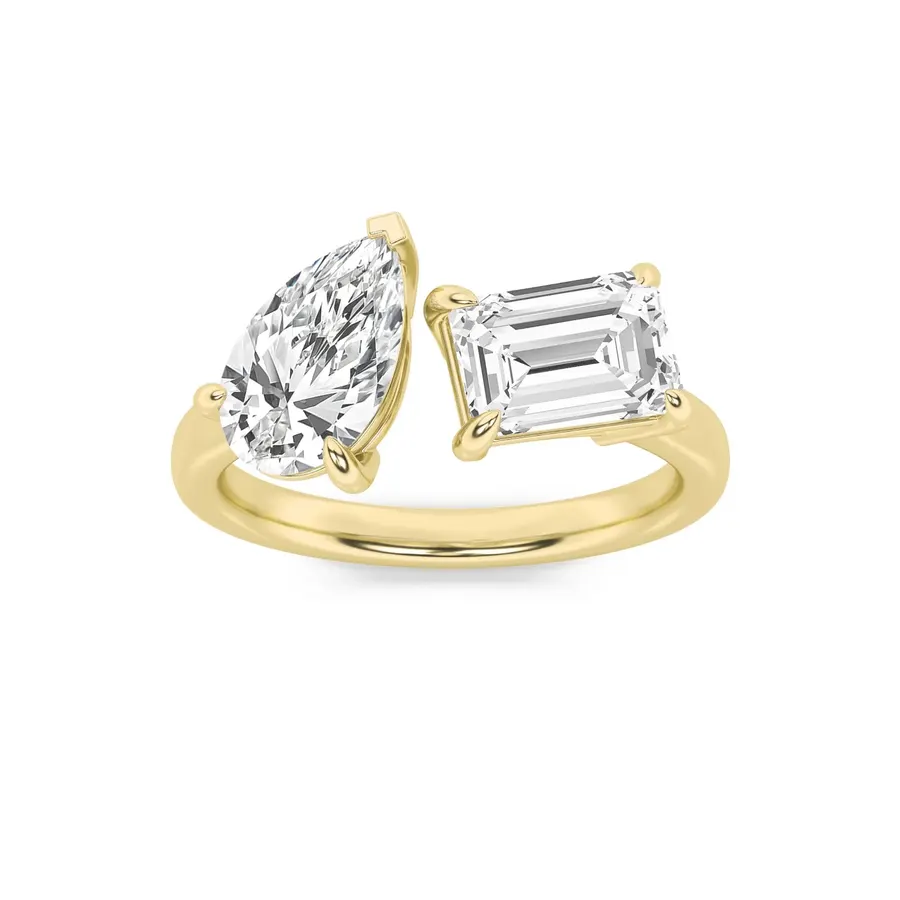 Sundog Emerald & Pear Ring