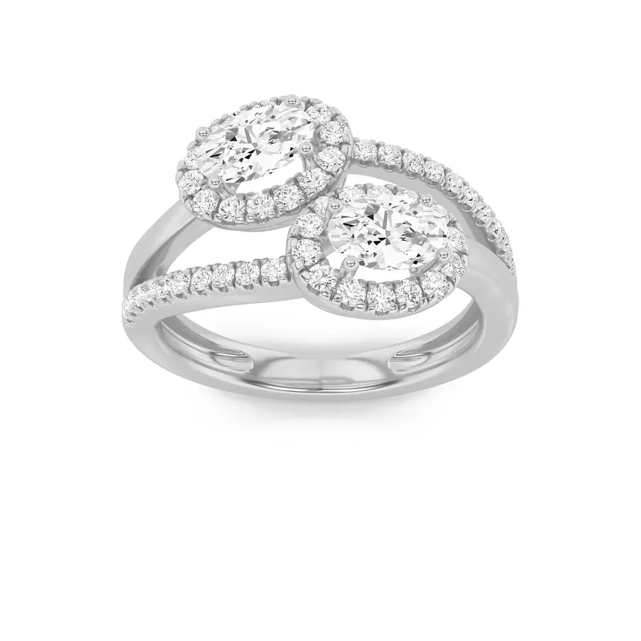 Sundog Oval Cluster Ring