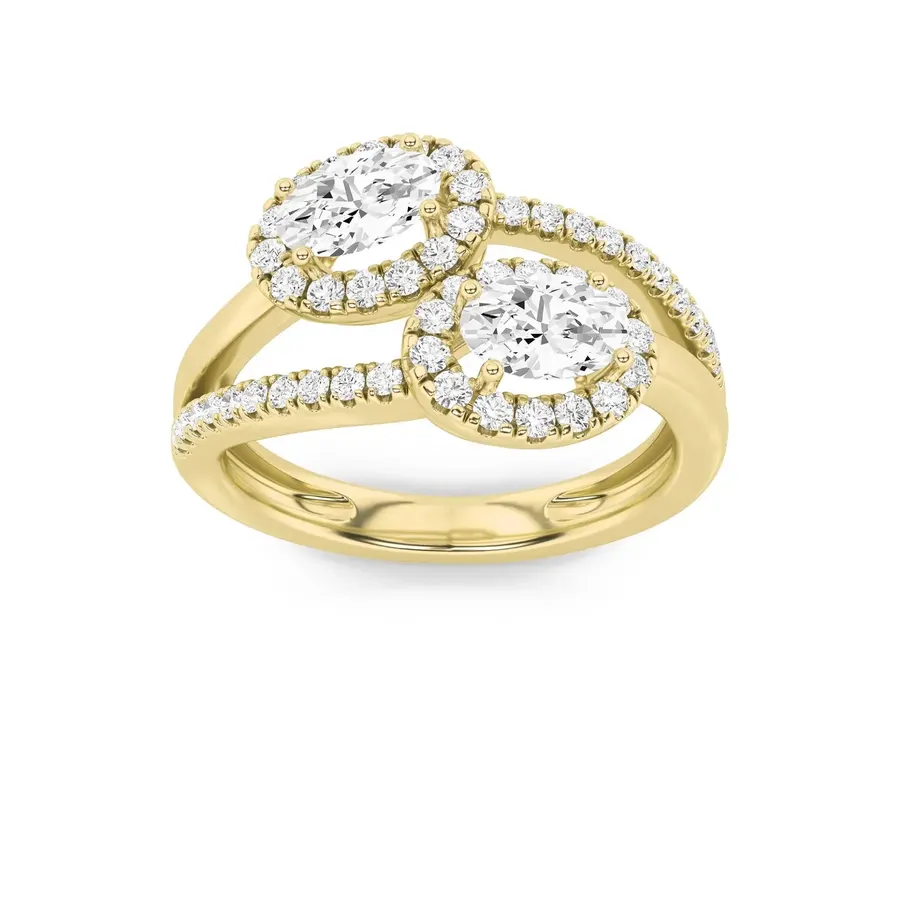Sundog Oval Cluster Ring