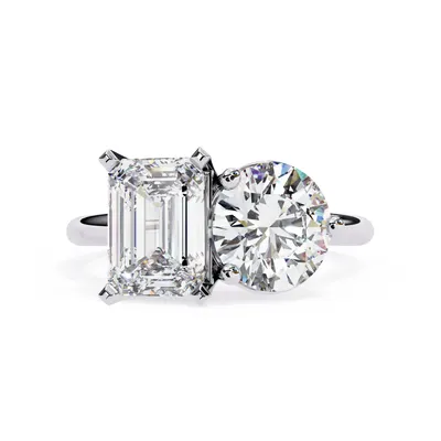 Sundog Round & Emerald Ring