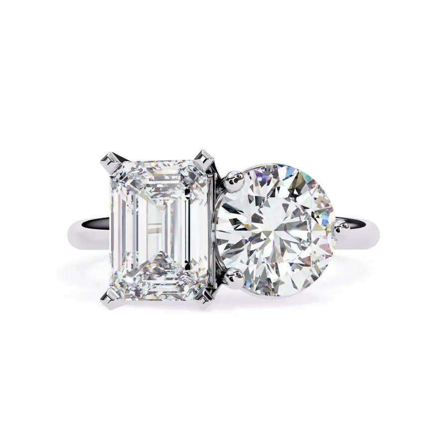 Sundog Round & Emerald Ring