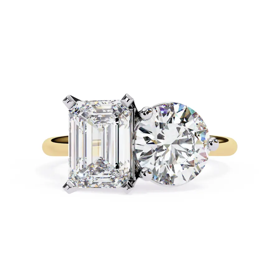 Sundog Round & Emerald Ring